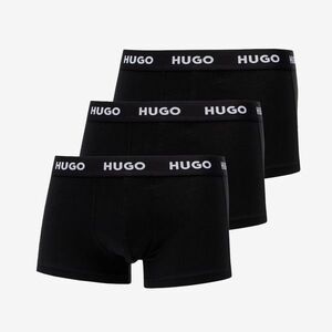Hugo Boss Logo-Waistband Trunks 3-Pack Black kép
