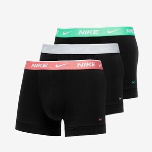 Nike Everyday Cotton Stretch Trunk 3 Pack Black/ Sea Coral/ Platinum/ Elec Algae kép