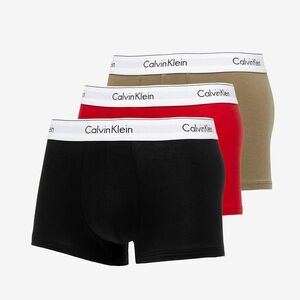 Calvin Klein Modern Cotton Stretch Trunk 3 Pack Fuschia Berry/ Gray Olive/ Black kép