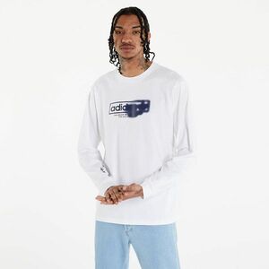 adidas Originals Washed Out 4.0 Logo Long Sleeve T-Shirt White/ Shadow Navy kép