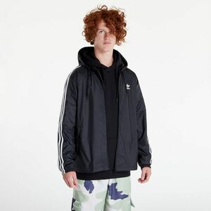 adidas Originals Adicolor 3-Stripes Windbreaker Full Zip Jacket Black kép