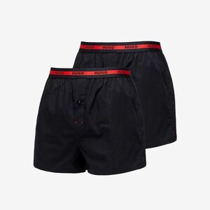 Hugo Boss Woven Boxer Shorts 2 Pack Black kép