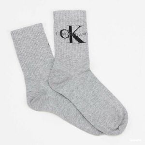 Calvin Klein Logo Crew Socks Light Grey Melange kép