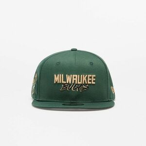 New Era Milwaukee Bucks Script Logo 9FIFTY Snapback Cap Khaki kép