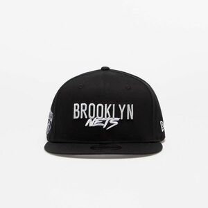 New Era Brooklyn Nets Script Logo 9FIFTY Snapback Cap Black kép