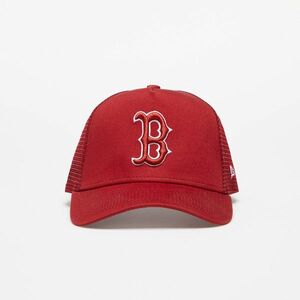 New Era Boston Red Sox League Essential A-Frame Trucker Cap Dark Red kép