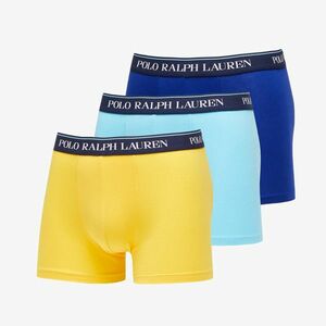 Polo Ralph Lauren Stretch Cotton Boxer 3-Pack Blue/ Yellow/ Turquoise kép