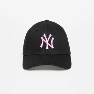 New Era New York Yankees League Essential 9FORTY Adjustable Cap Black/ Wild Rose kép