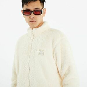 adidas Originals Essentials+ Fluffy Fleece Jacket Wonder White kép