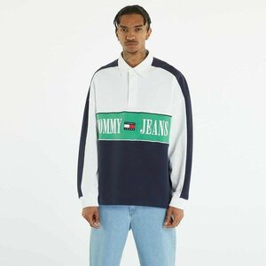 Tommy Jeans Oversized Archive Rugby Shirt Blue kép