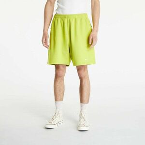 Nike Solo Swoosh Men's French Terry Shorts Bright Cactus/ White kép