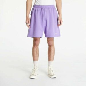 Nike Solo Swoosh Men's French Terry Shorts Space Purple/ White kép
