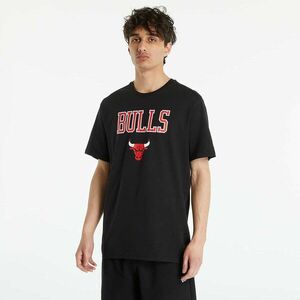 New Era Chicago Bulls NBA Team Logo Black T-Shirt Black/ Front Door Red kép