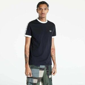 FRED PERRY Taped Ringer T-shirt Black kép