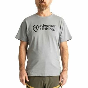 ADVENTER & FISHING COTTON SHIRT TITANIUM Férfi póló, szürke, méret XL kép