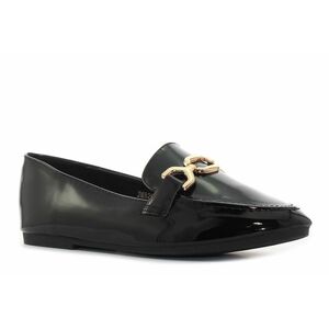 Bosido Lack Loafer fekete női bebújós cipő kép