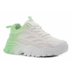Borgo Yesmile 3D fehér-zöld női cipő kép