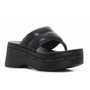 Tommy Hilfiger platformos fekete női papucs kép