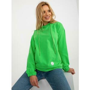 Női pulóver KLOKA foltokkal zöld kép