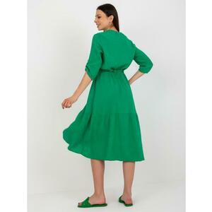Női midi muszlin ruha OCH BELLA zöld kép