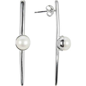 JwL Luxury Pearls JwL Luxury Pearls Eredeti ezüst fülbevaló, igazgyönggyel JL0464 kép