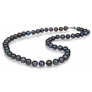 JwL Luxury Pearls JwL Luxury Pearls Eredeti metál kék igazgyöngy nyaklánc JL0265 kép