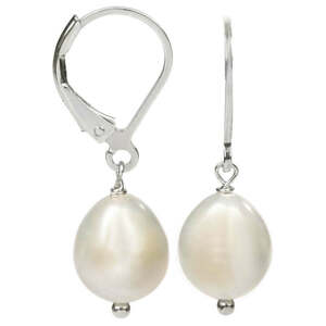 JwL Luxury Pearls JwL Luxury Pearls Ezüst fülbevaló, fehér igazgyönggyel JL0148 kép