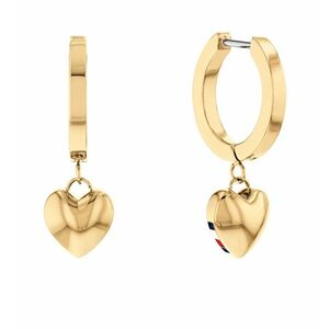 Tommy Hilfiger Tommy Hilfiger Modern aranyozott karika fülbevaló medálokkal Hanging Heart 2780665 kép