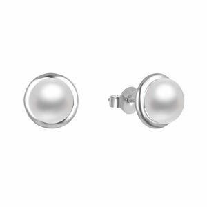 Beneto Beneto Elegáns ezüst fülbevaló gyöngyökkel AGUP2685P kép