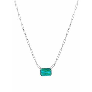 Preciosa Preciosa Acél nyaklánc kézzel préselt cseh kristály kővel Preciosa Ocean Emerald 7444 66 kép