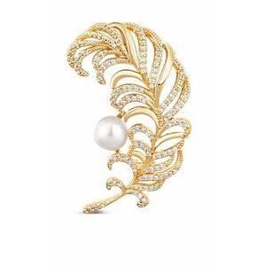 JwL Luxury Pearls JwL Luxury Pearls Gyönyörű aranyozott bross JL0731 kép
