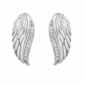 Silvego Silvego Csillogó ezüst fülbevalók Angyalszárnyak cirkónium kövekkel Lasha FW10187E kép