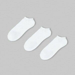 Cropp - 3 pár fehér bokazokni - Fehér kép