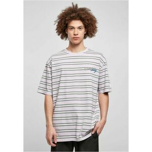 Starter Look for the Star Striped Oversize Tee lilac/palewhite/heavymetal kép