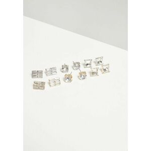 Urban Classics Diamond Earring Set 6-Pairs silver/gold kép