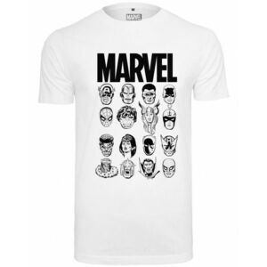 Mister Tee Póló 'Marvel Crew Tee' fekete / fehér kép