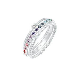 ELLI Gyűrűk vegyes színek / ezüst kép