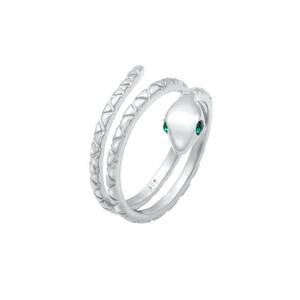 ELLI Gyűrűk 'Pinky' zöld / ezüst kép