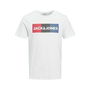 Jack & Jones Plus Póló égkék / piros / fekete / piszkosfehér kép