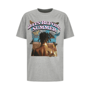 MT Upscale Póló 'Days Before Summer' barna / világosszürke / rózsaszín / fekete kép