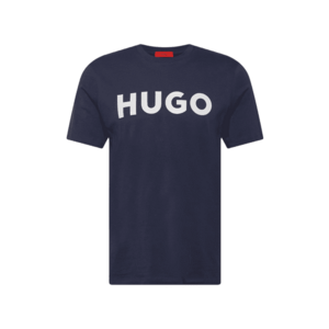 HUGO Póló 'Dulivio' sötétkék / fehér kép