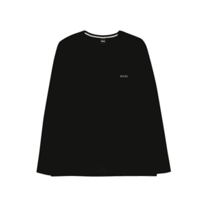 BOSS Orange Póló 'Mix&Match LS-Shirt R' fekete / fehér kép