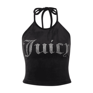 Juicy Couture White Label Top fekete / ezüst kép