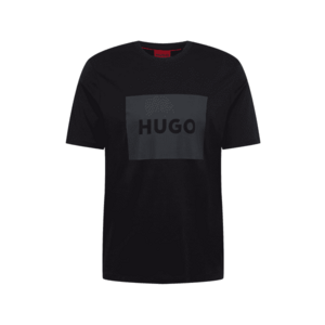 HUGO Póló 'Dulive222' sötétszürke / fekete kép