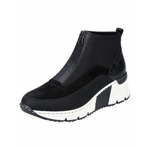 Rieker Magas szárú sportcipők 'N6352' fekete / fehér kép