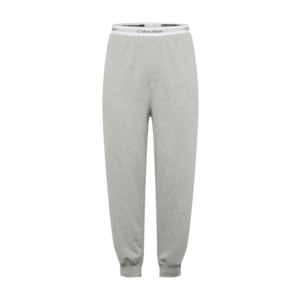 Calvin Klein Underwear Pizsama nadrágok szürke melír / fekete / fehér kép