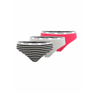 Calvin Klein Underwear Plus String bugyik szürke / rózsaszín / fekete / fehér kép