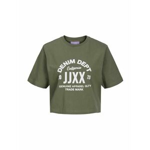 JJXX Póló 'BROOK' sötétzöld / fehér kép