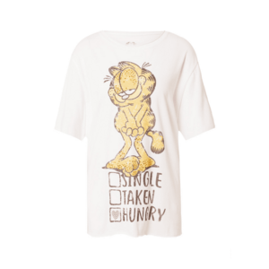 Frogbox Póló 'Garfield Hungry' mokka / világos narancs / rózsaszín / fehér kép