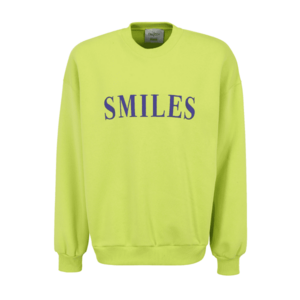Smiles Tréning póló 'Jay' encián / citromzöld kép